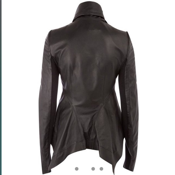 Rick Owens Naska Lambskin Leather Jacket - Picture 2 of 4